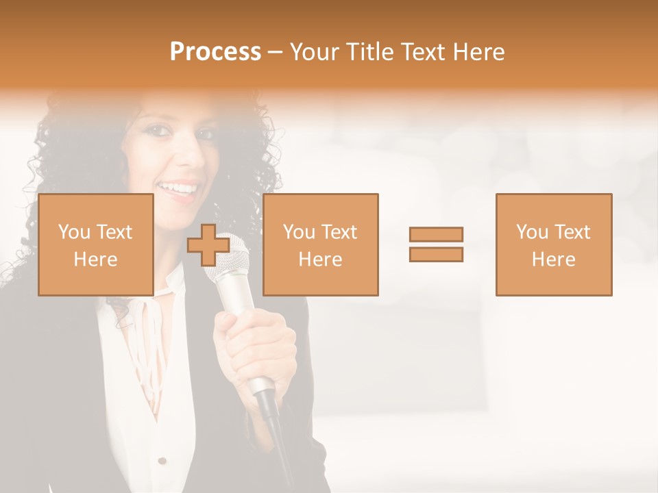 Newscaster Journalist Beautiful PowerPoint Template