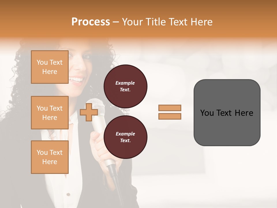 Newscaster Journalist Beautiful PowerPoint Template