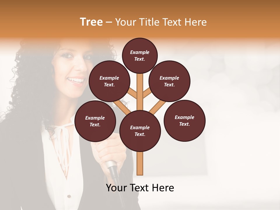 Newscaster Journalist Beautiful PowerPoint Template