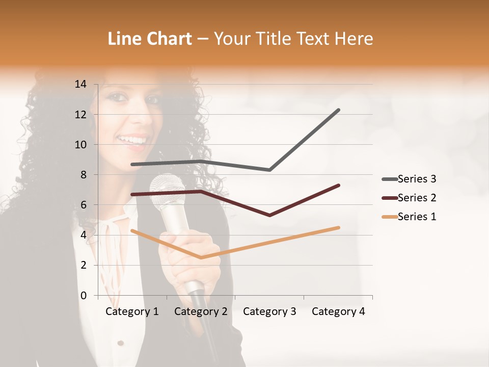 Newscaster Journalist Beautiful PowerPoint Template