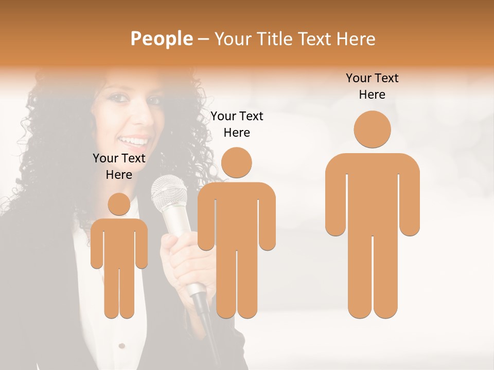 Newscaster Journalist Beautiful PowerPoint Template