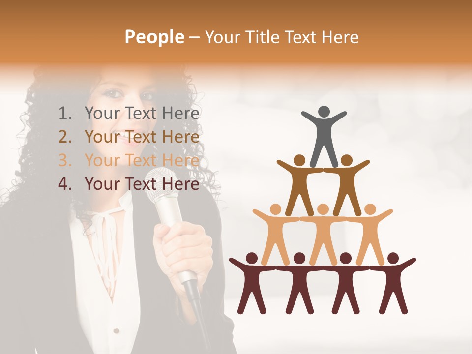 Newscaster Journalist Beautiful PowerPoint Template