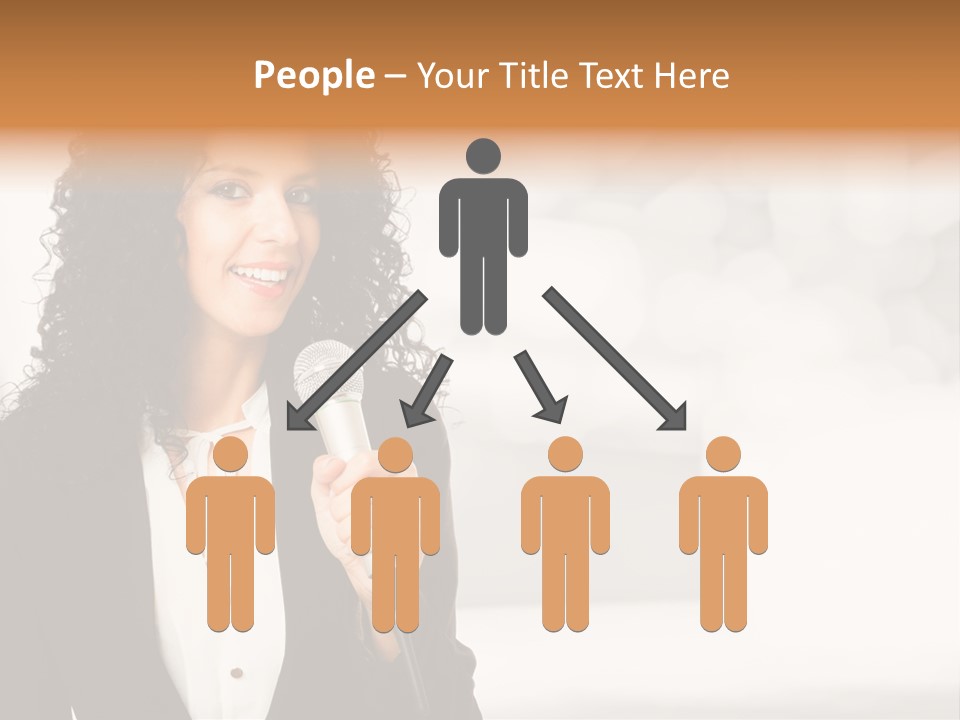 Newscaster Journalist Beautiful PowerPoint Template