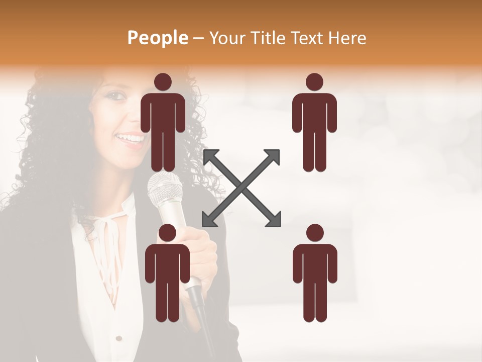 Newscaster Journalist Beautiful PowerPoint Template