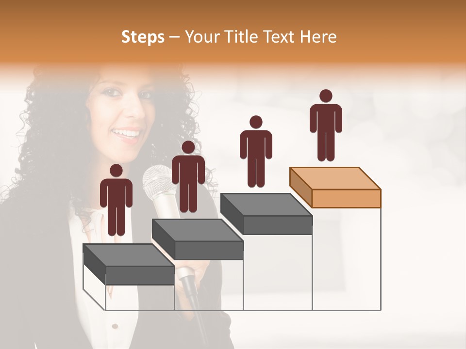 Newscaster Journalist Beautiful PowerPoint Template