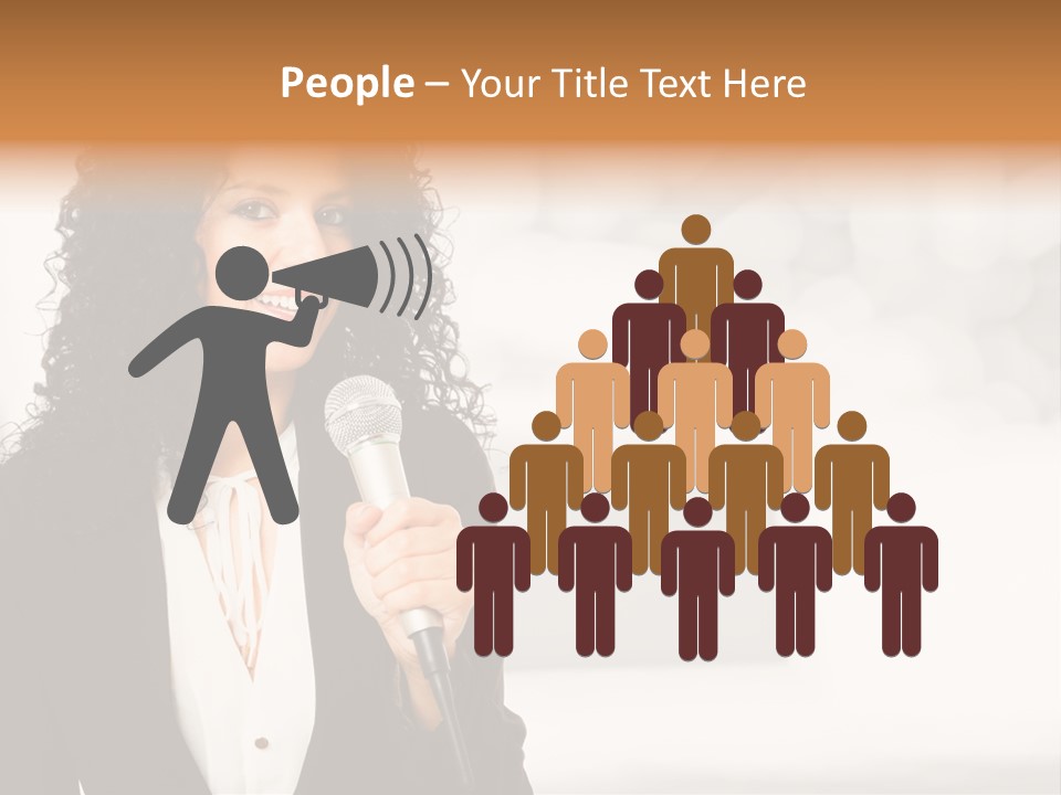 Newscaster Journalist Beautiful PowerPoint Template