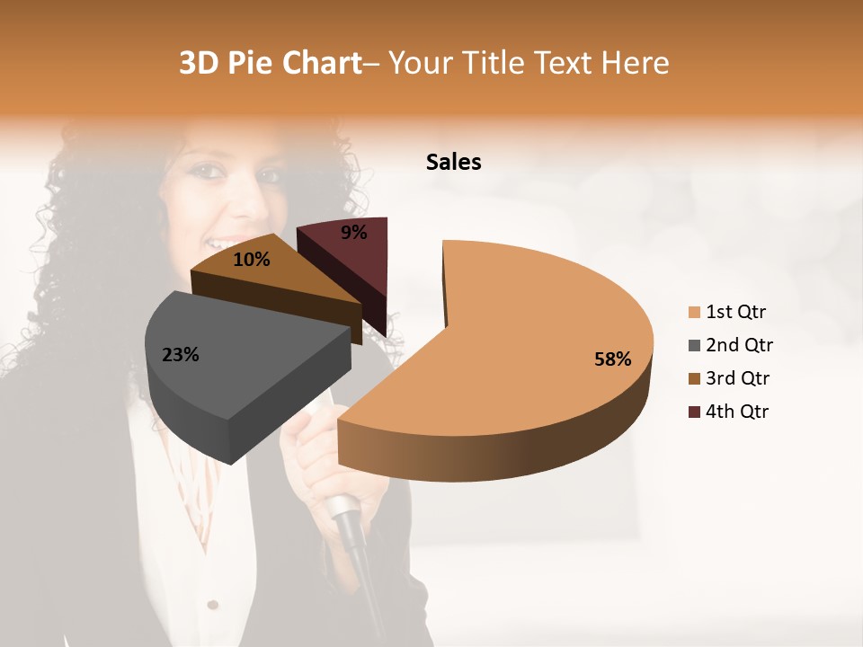 Newscaster Journalist Beautiful PowerPoint Template