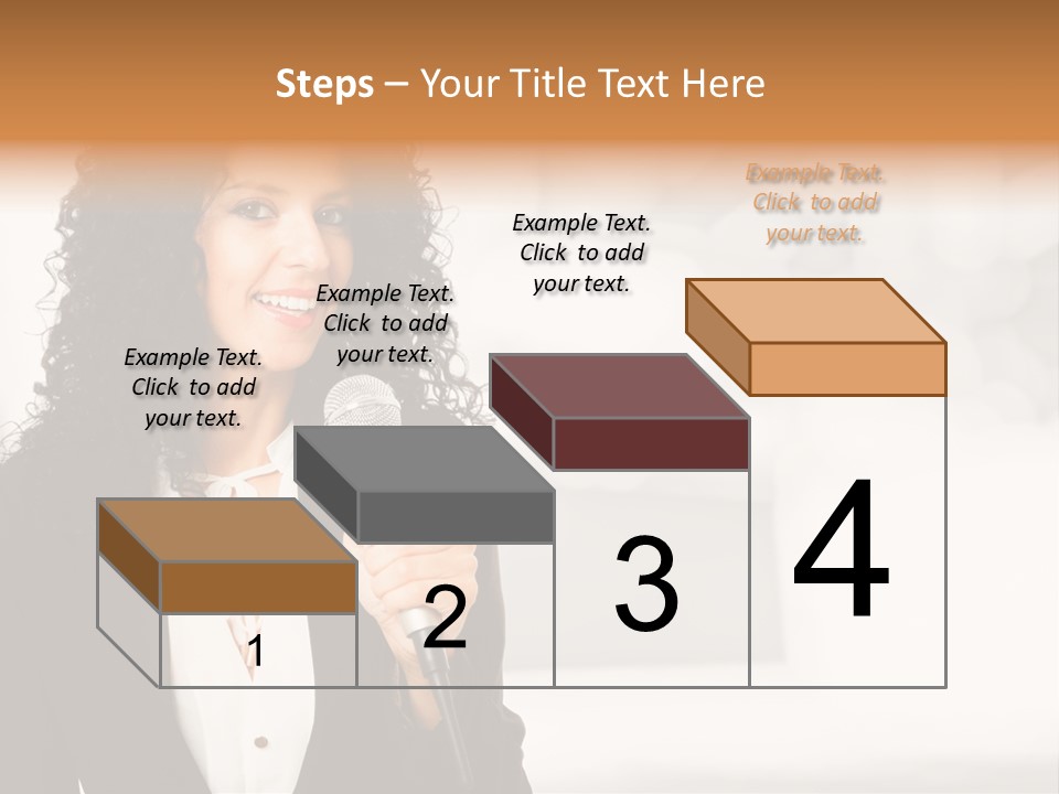 Newscaster Journalist Beautiful PowerPoint Template