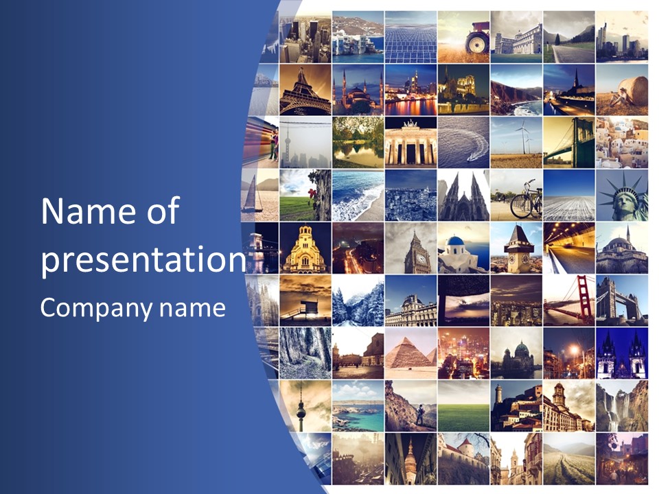 World Color Travel PowerPoint Template