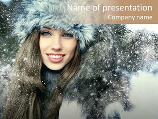 Portrait Sexy Purity PowerPoint Template