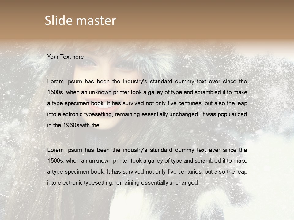 Portrait Sexy Purity PowerPoint Template