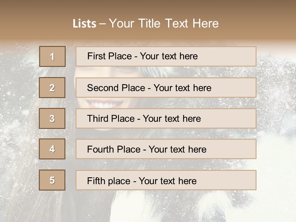 Portrait Sexy Purity PowerPoint Template