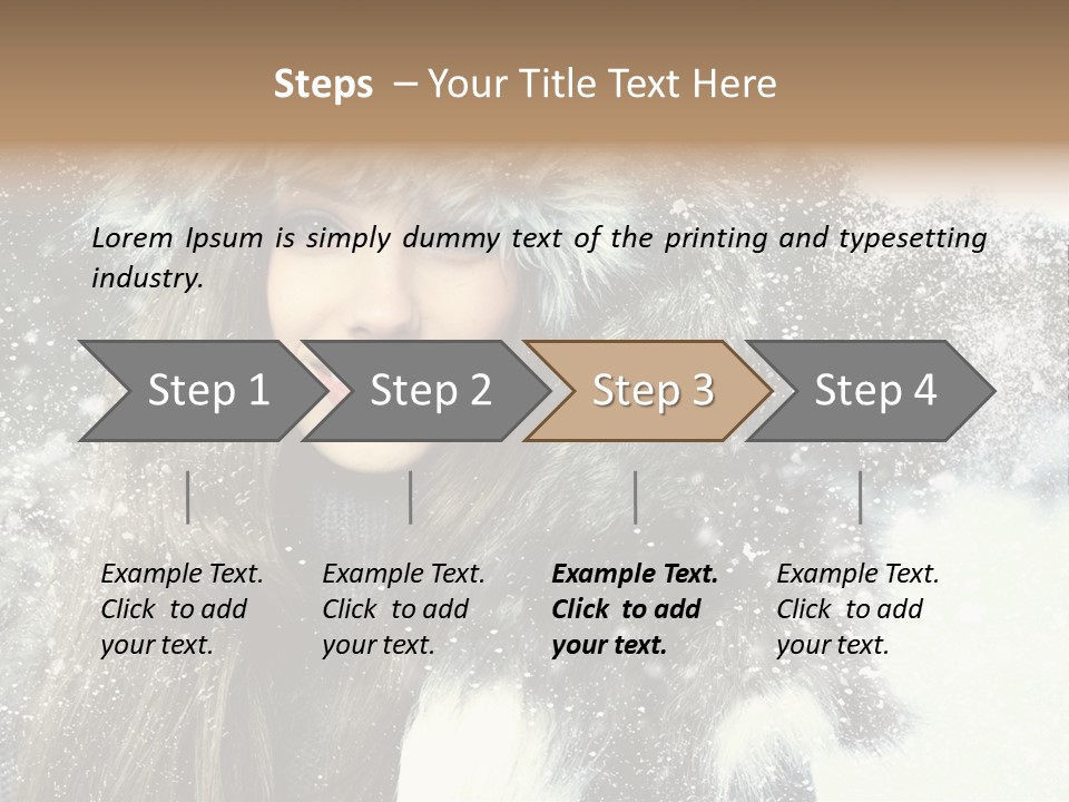 Portrait Sexy Purity PowerPoint Template