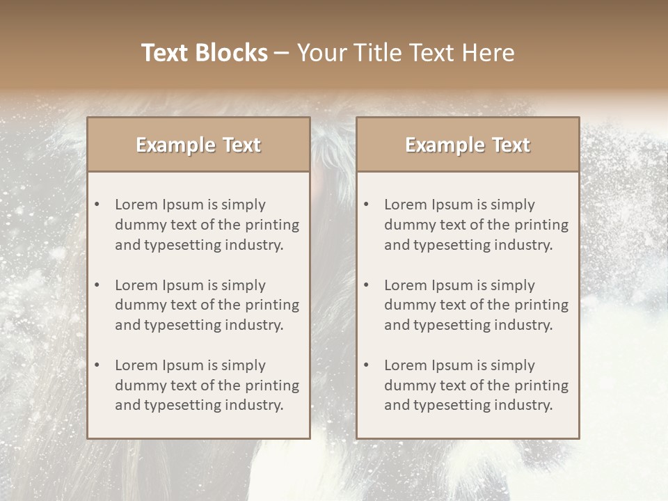 Portrait Sexy Purity PowerPoint Template