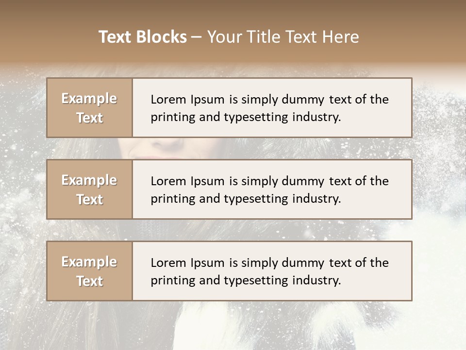 Portrait Sexy Purity PowerPoint Template