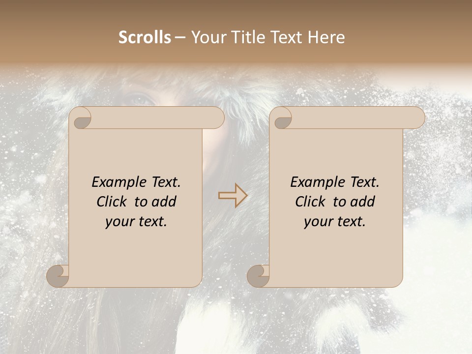 Portrait Sexy Purity PowerPoint Template