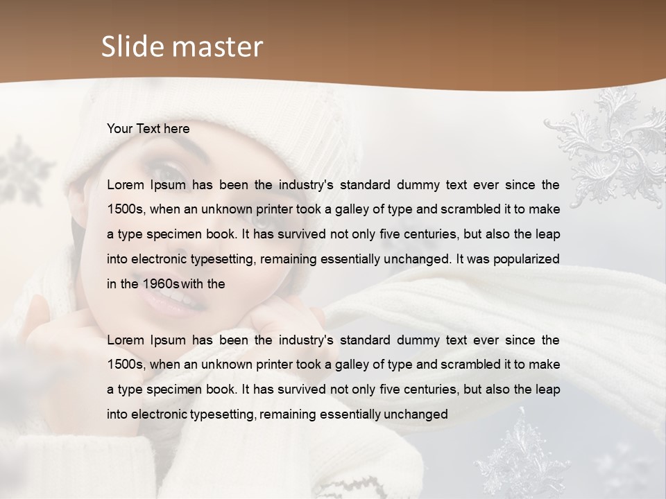 Closeup Cosmetics Fashion PowerPoint Template