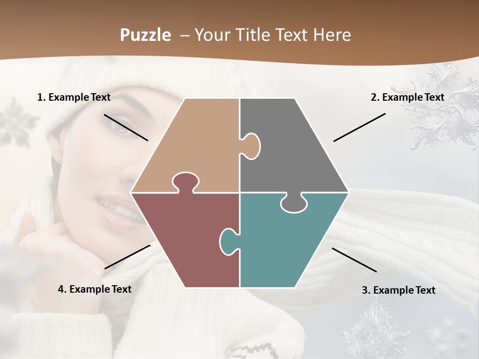 Closeup Cosmetics Fashion PowerPoint Template