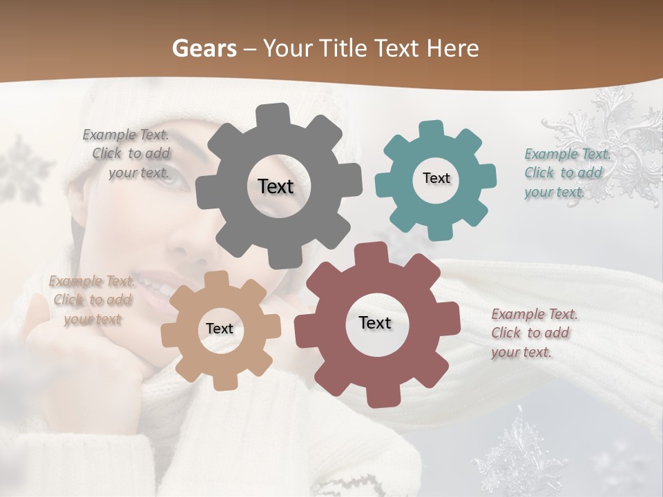 Closeup Cosmetics Fashion PowerPoint Template