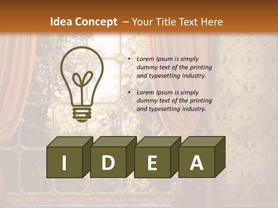 Armchair Panel Comfortable PowerPoint Template