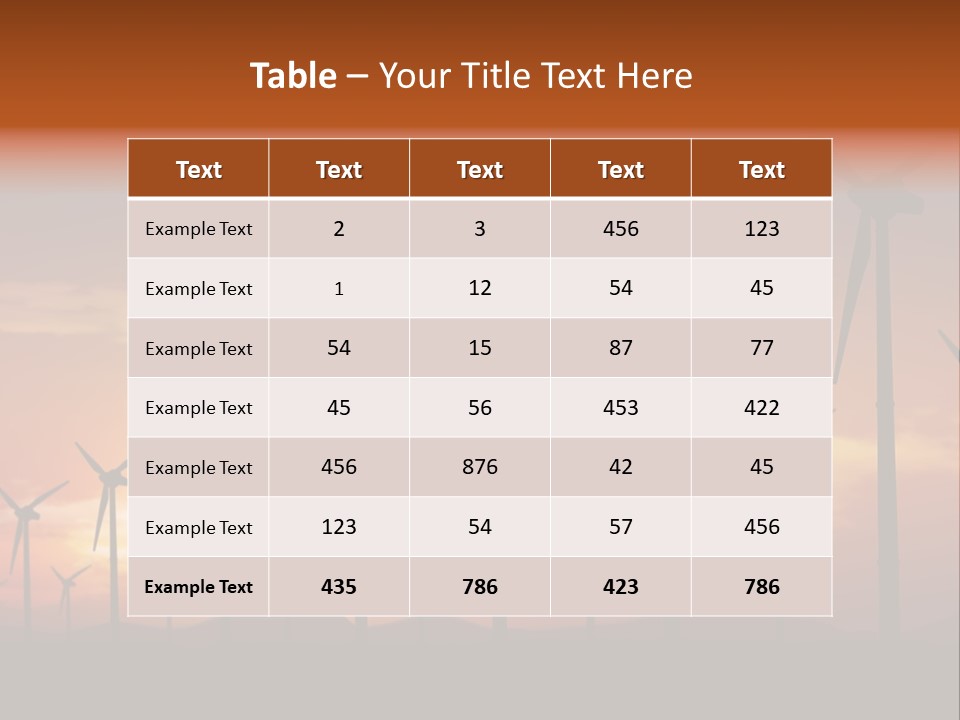Global Industrial Generator PowerPoint Template