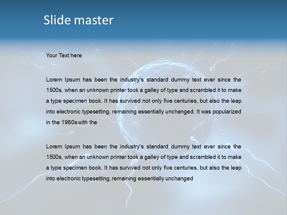 Cell Seed Reproduction PowerPoint Template