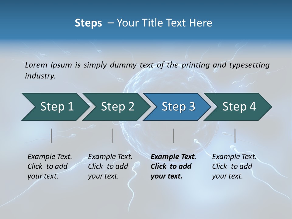 Cell Seed Reproduction PowerPoint Template