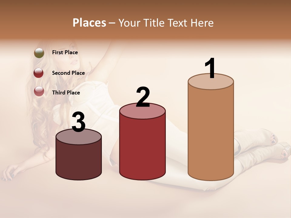 Corset Seductive Lady PowerPoint Template