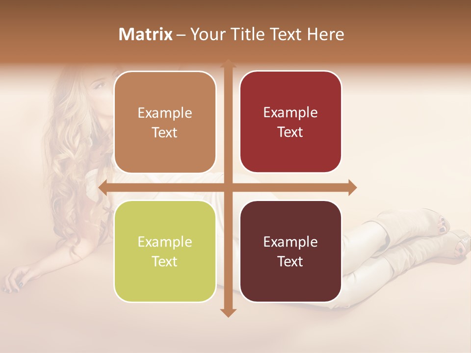 Corset Seductive Lady PowerPoint Template