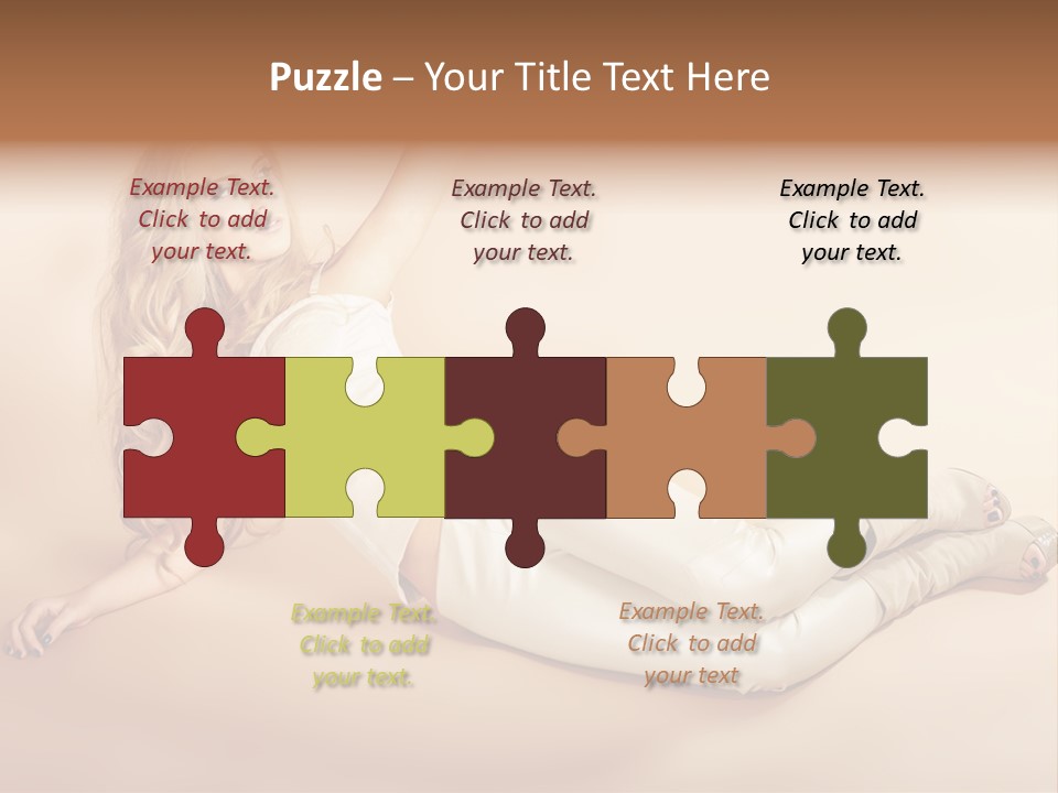 Corset Seductive Lady PowerPoint Template