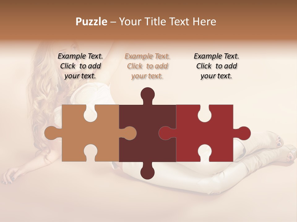 Corset Seductive Lady PowerPoint Template