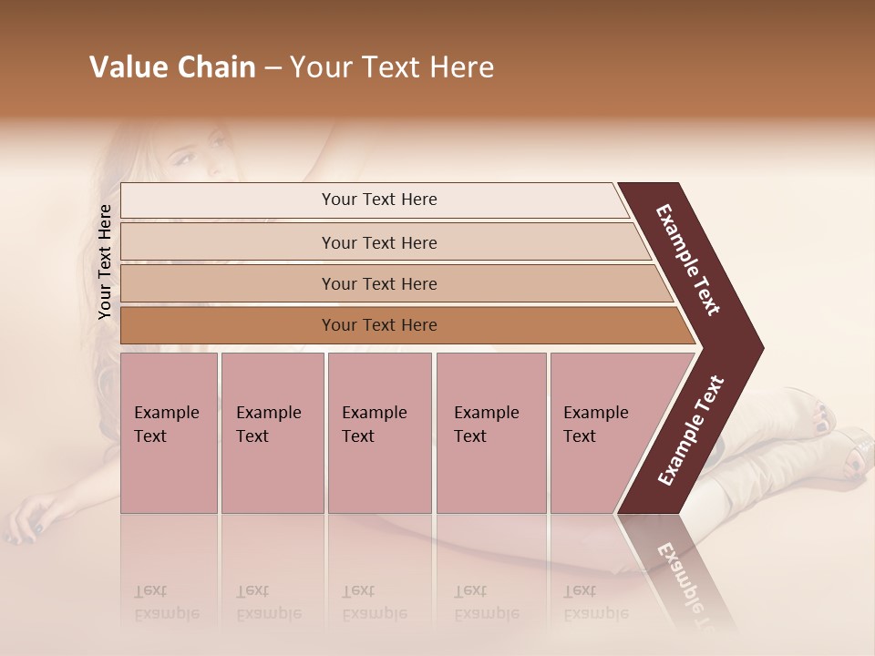 Corset Seductive Lady PowerPoint Template