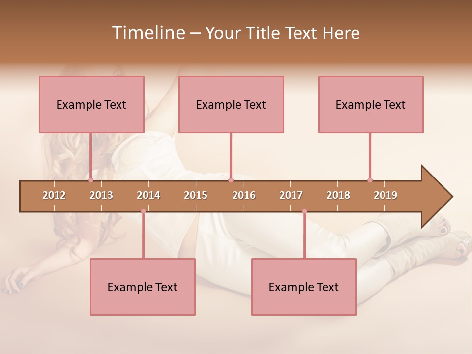 Corset Seductive Lady PowerPoint Template