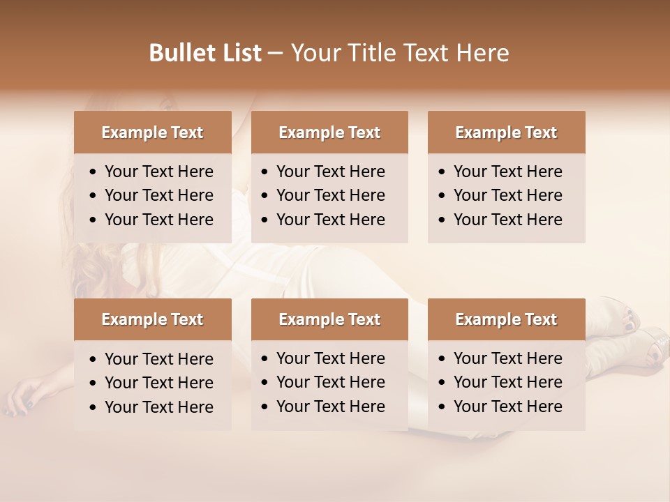 Corset Seductive Lady PowerPoint Template