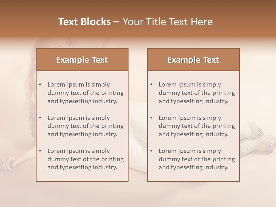 Corset Seductive Lady PowerPoint Template