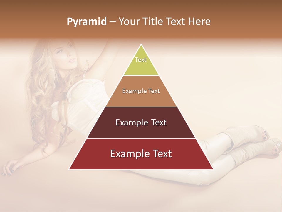 Corset Seductive Lady PowerPoint Template