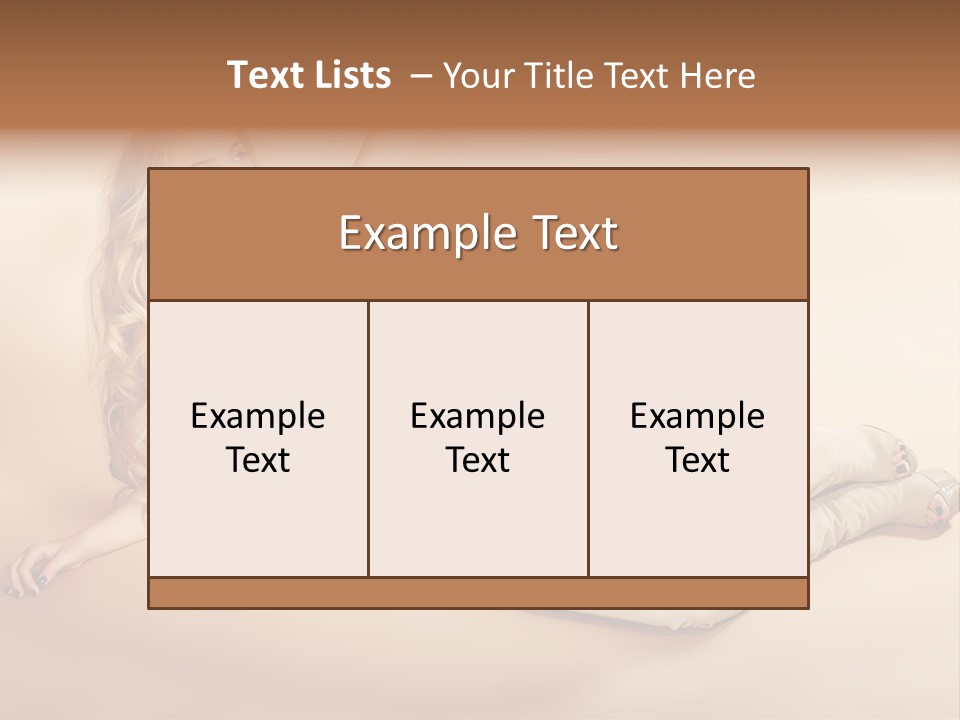 Corset Seductive Lady PowerPoint Template