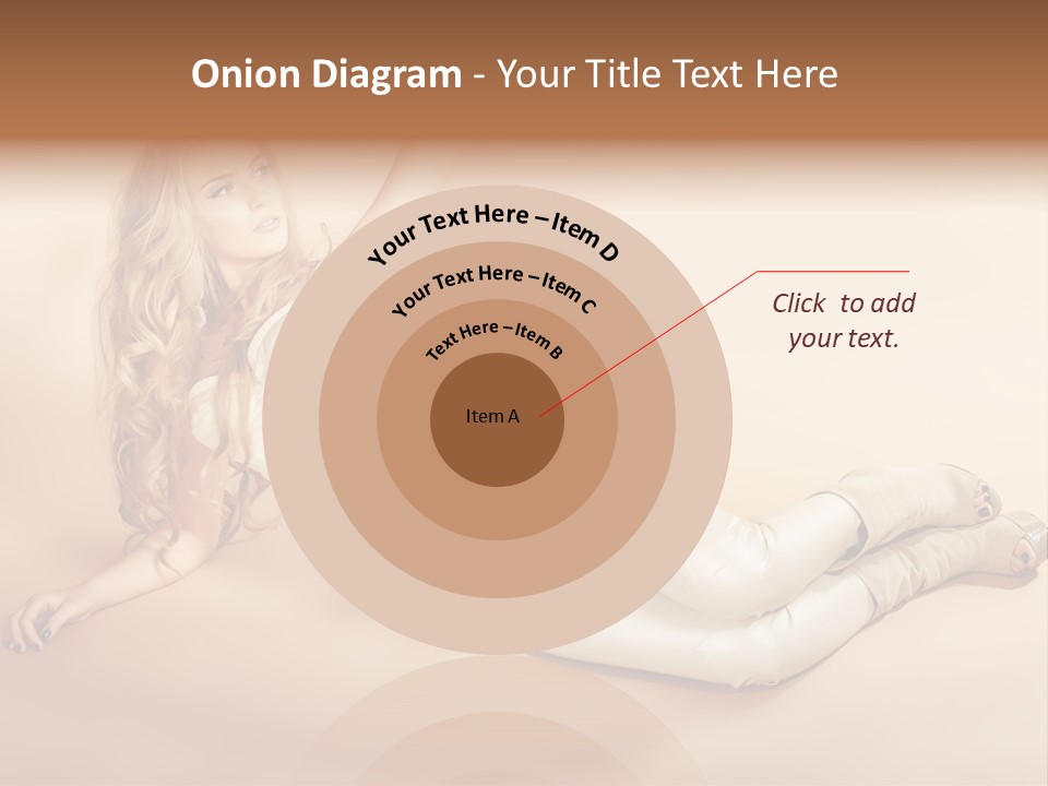 Corset Seductive Lady PowerPoint Template