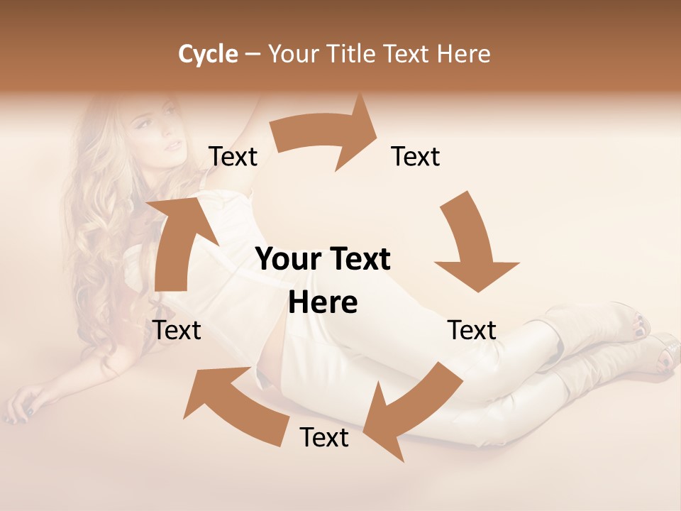 Corset Seductive Lady PowerPoint Template