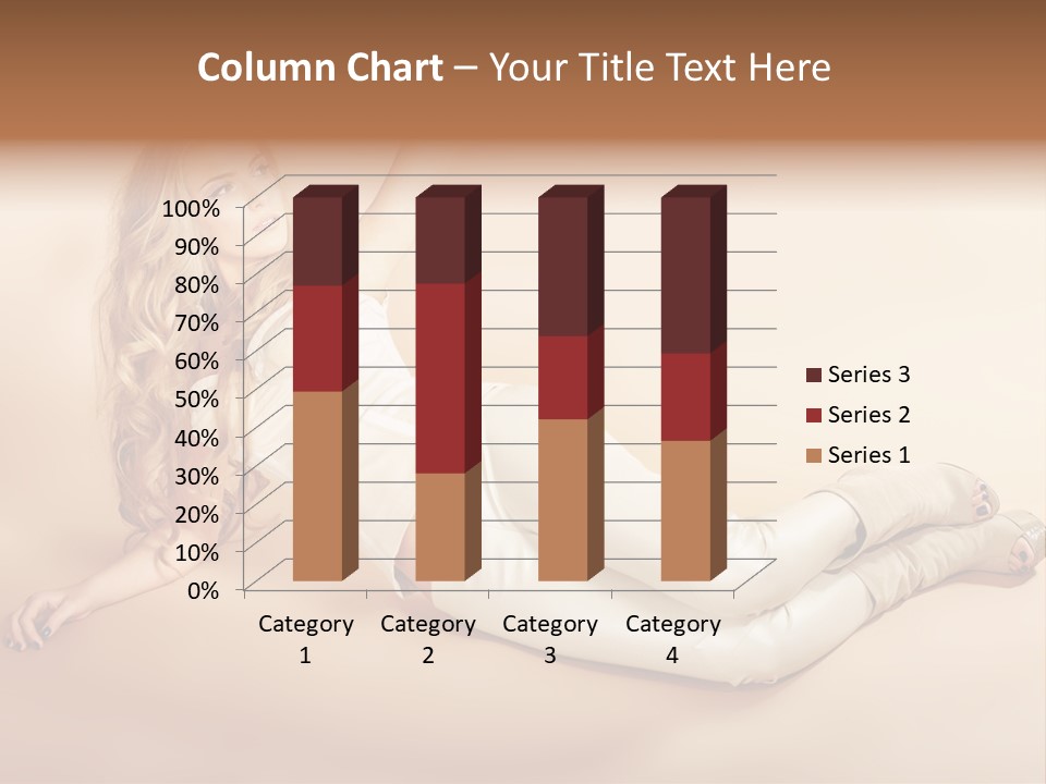 Corset Seductive Lady PowerPoint Template