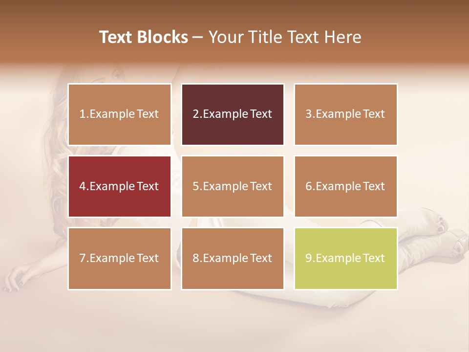 Corset Seductive Lady PowerPoint Template