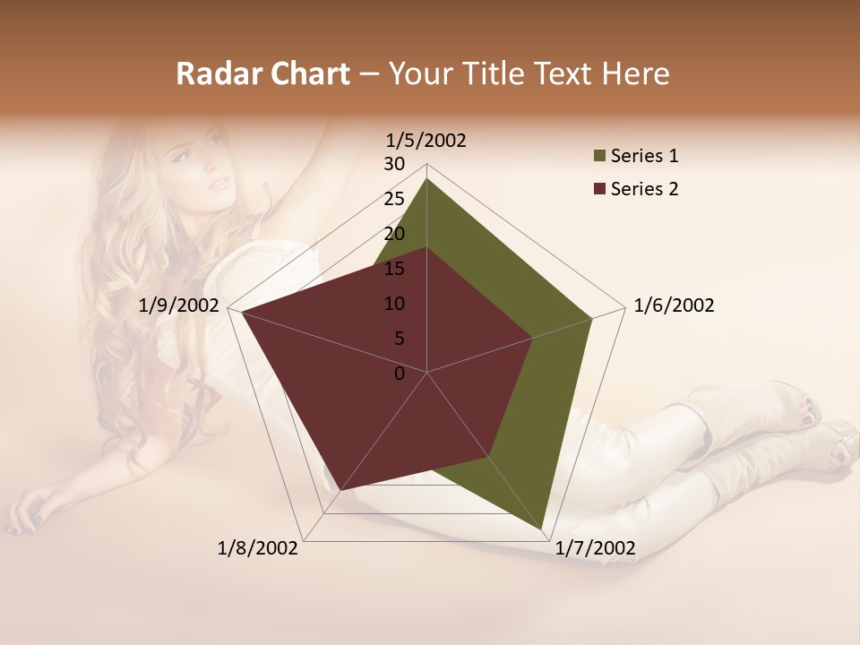 Corset Seductive Lady PowerPoint Template