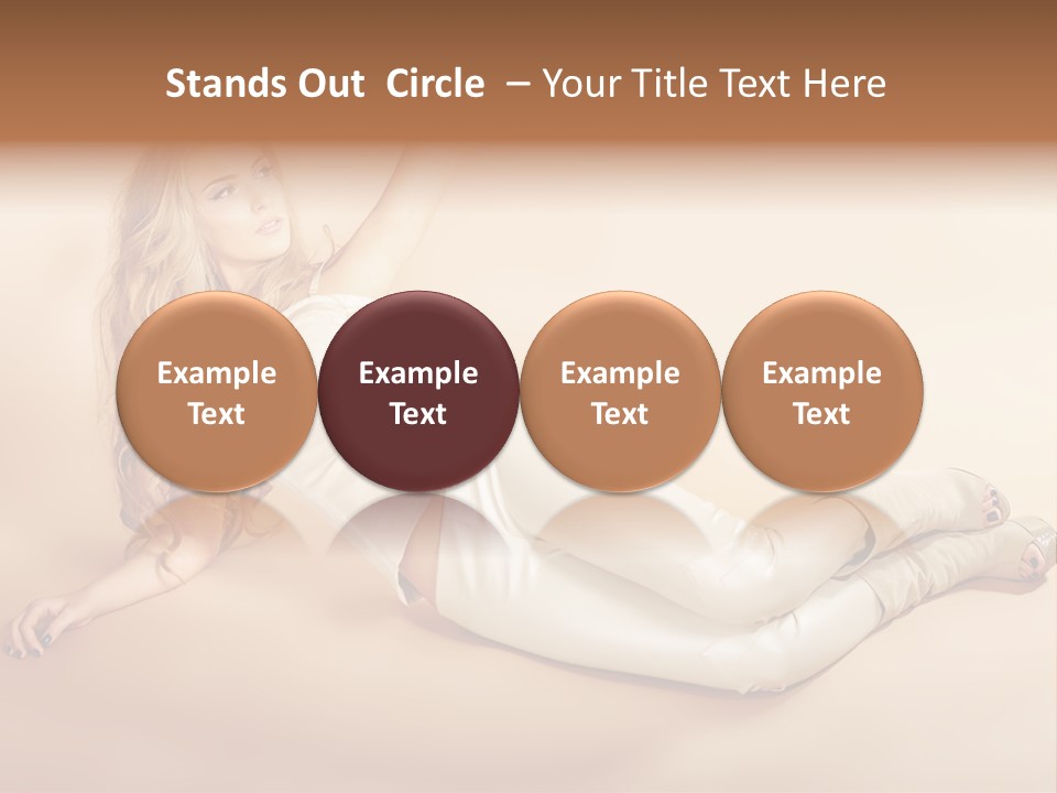 Corset Seductive Lady PowerPoint Template