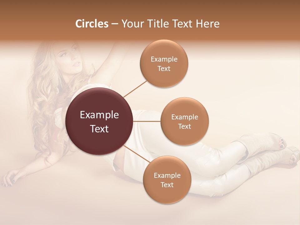 Corset Seductive Lady PowerPoint Template