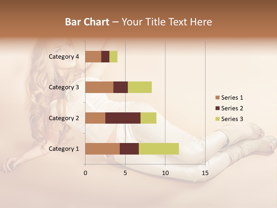 Corset Seductive Lady PowerPoint Template