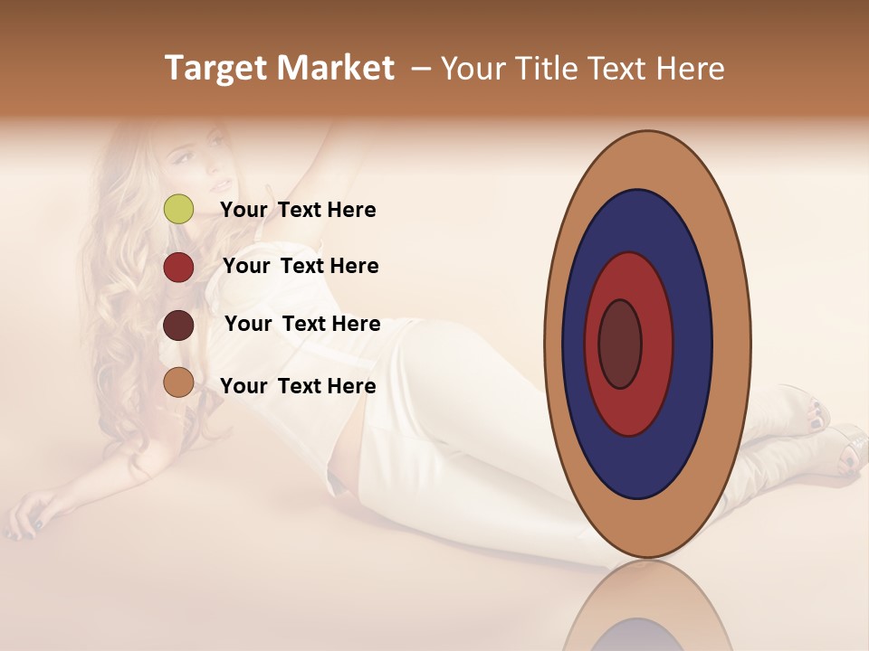 Corset Seductive Lady PowerPoint Template