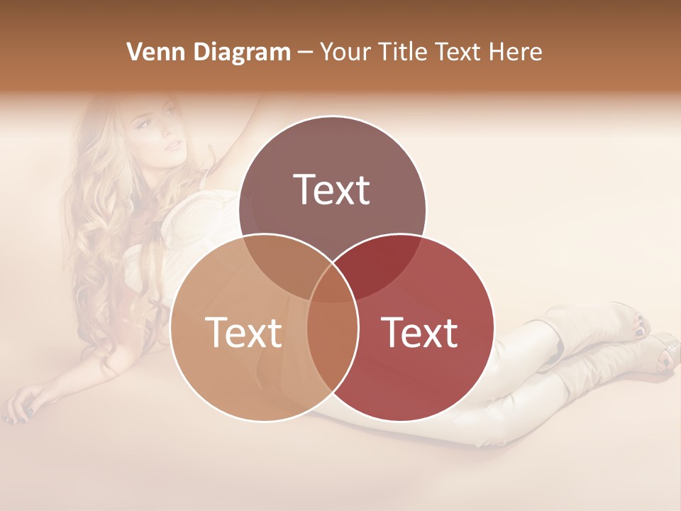 Corset Seductive Lady PowerPoint Template