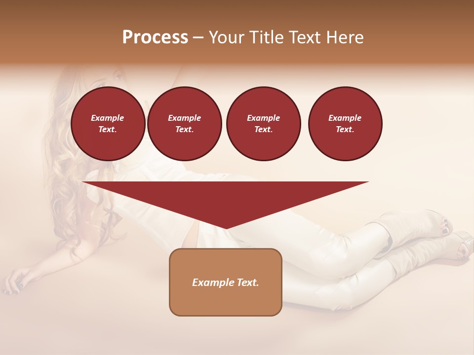 Corset Seductive Lady PowerPoint Template