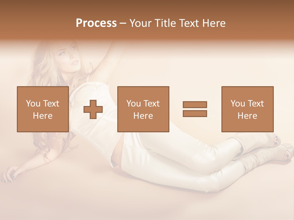 Corset Seductive Lady PowerPoint Template