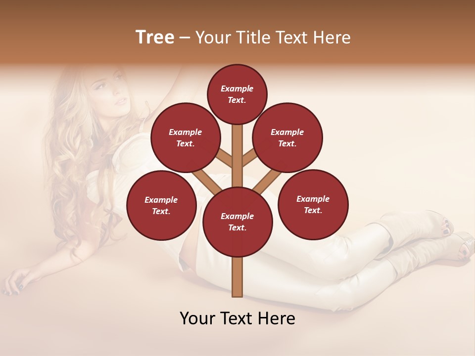 Corset Seductive Lady PowerPoint Template